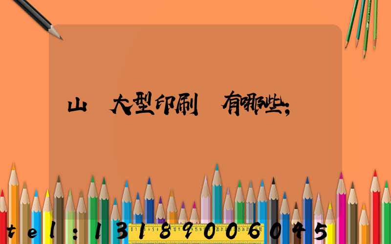 山東大型印刷廠有哪些