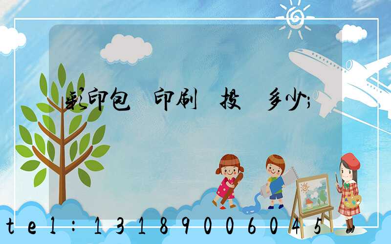 彩印包裝印刷廠投資多少