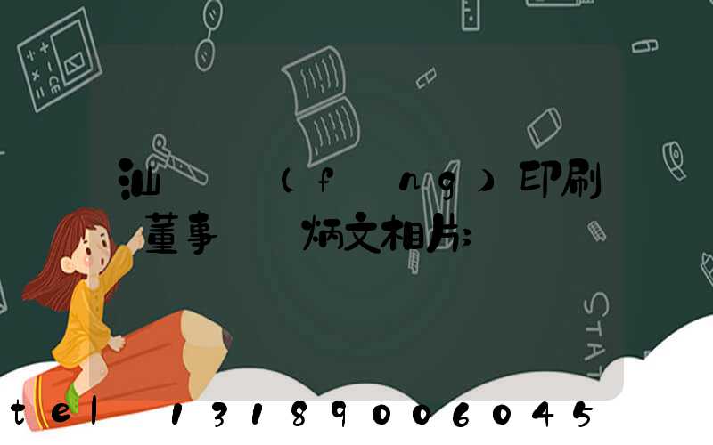 汕頭東風(fēng)印刷廠董事長黃炳文相片